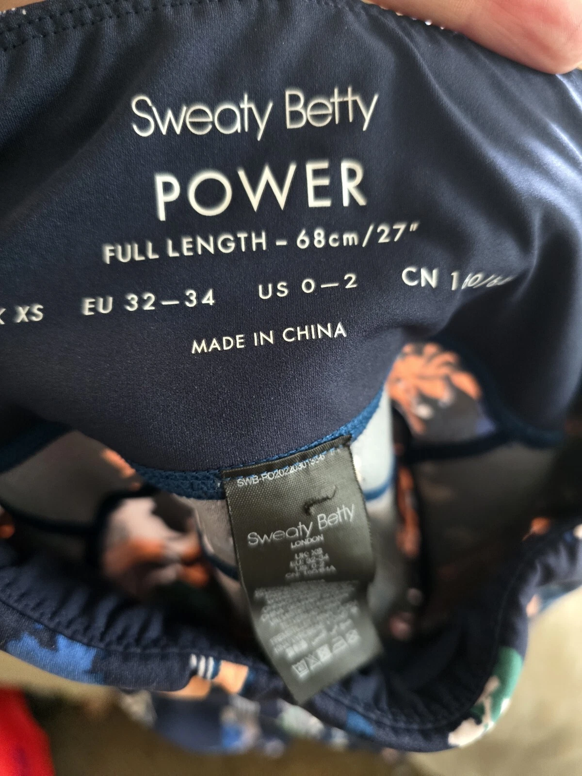 sweaty-betty power full length floral print leggings