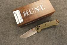 Benchmade Mini Taggedout Knife OD Green G-10 3" Satin 15534 Authorized Dealer