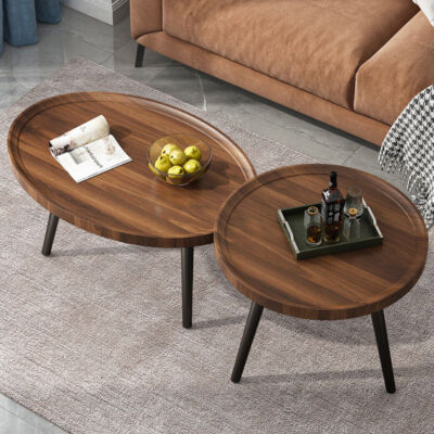 2X Industrial Nest of Tables Coffee Sofa Side End Table Set Display ...
