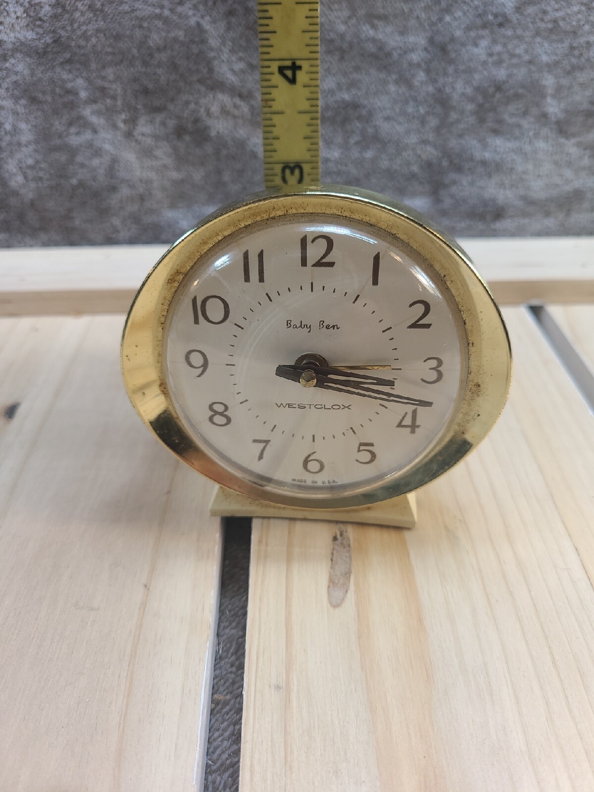 Vintage Westclox Baby Ben 1960's #58056 Working Wind Up Alarm Clock 