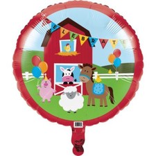 Farmhouse Fun Happy Birthday Celebrate Foil Balloon Farm Party Decoration