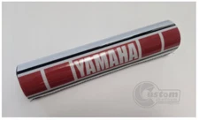 Yamaha Vintage Style Red Racing Stripe Motorcycle Crossbar Pad Handlebar Pad