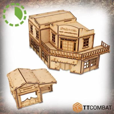 WILD WEST SCENICS Salón Pitchstone TTCombat nuevo en caja