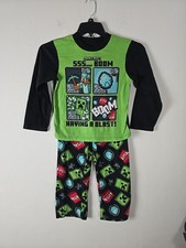 Minecraft Pajamas Size 10 87652 Flame Resistant Long Sleeve Sleepwear