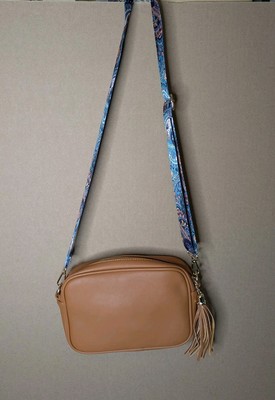Threaded Pear Neoprene Brown Adjustable Crossbody Bag Purse Aztec Strap women's 