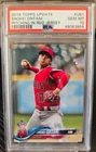 SHOHEI OHTANI 2018 Topps Update Pitching In Red Jersey  #US1 PSA 10