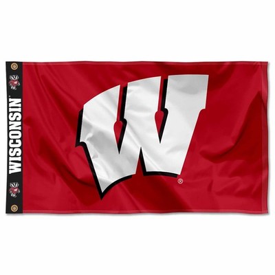 Wisconsin Badgers Printed Header 3x5 Foot Premium Flag