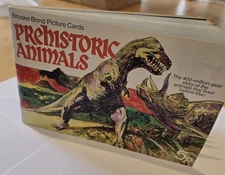 Brooke Bond Prehistoric Animals 1972 Picture Cards Album + Unused Card Set