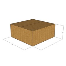 125 14x14x6 Kraft Brown Corrugated Shipping Boxes 32 ECT Single-Wall New