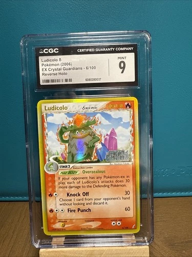 Ludicolo (Delta Species) 6/100 Crystal Guardians Reverse Holo CGC 9 Mint