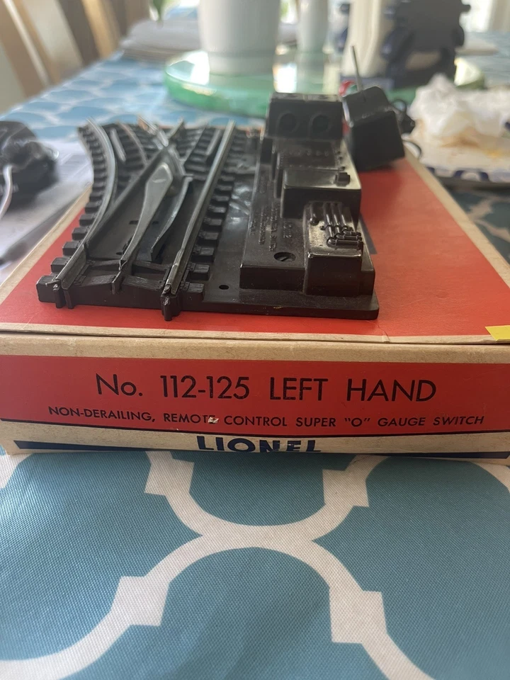 Líneas Lionel Nº Interruptor de control remoto 112-125, giro a la izquierda, calibre Super O Foto 3 de 3