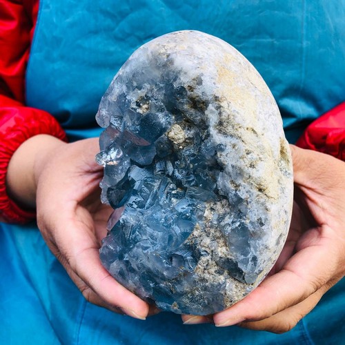 1480+1200G  Top natural blue crystal cave quartz crystal cave mineral specimens - Bild 16 von 20