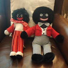 Vintage Black Dolls 1976 (Wendy Boston) & 2008 Soft Ragdoll Plush Toy