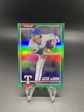 2026 Topps Baseball Series 1 Jacob DeGrom 99  #' d /99 Green Rainbow Foil