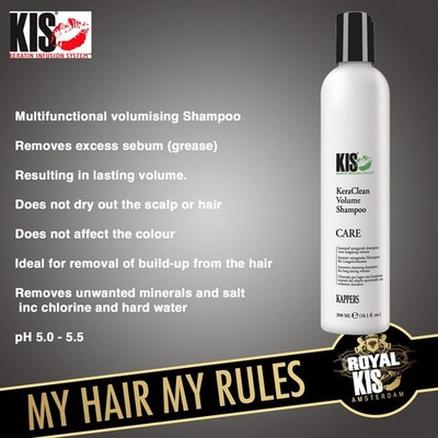 Kappers KIS KeraClean Volume Shampoo 300 ml entfernt überschüssigen Talg - UK-FACHHÄNDLER