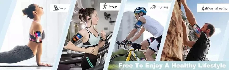 Running Sports Armband Phone Holder – Fits 4.6" to 5.5" Smartphones - Image 3 of 4