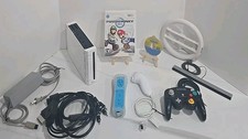 Nintendo 512 MB Wii Console RVL-001 Bundle Gamecube Ports  Mario Kart  Sonic