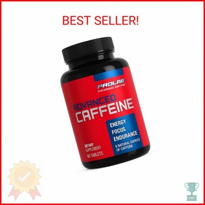 ProLab Nutrition Advanced Caffeine 200mg, Fast-Acting Natural Caffeine Tablets w