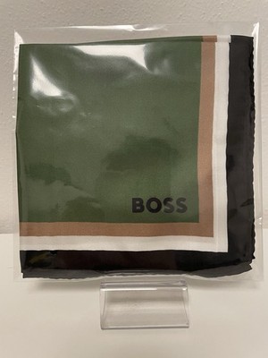 HUGO BOSS Seidentuch Pochette Halstuch eckig