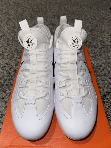 Nike Huarache 9 Varsity Lacrosse LAX Cleats White Black FD0090-101 Size 8.5-13 - Picture 3 of 5