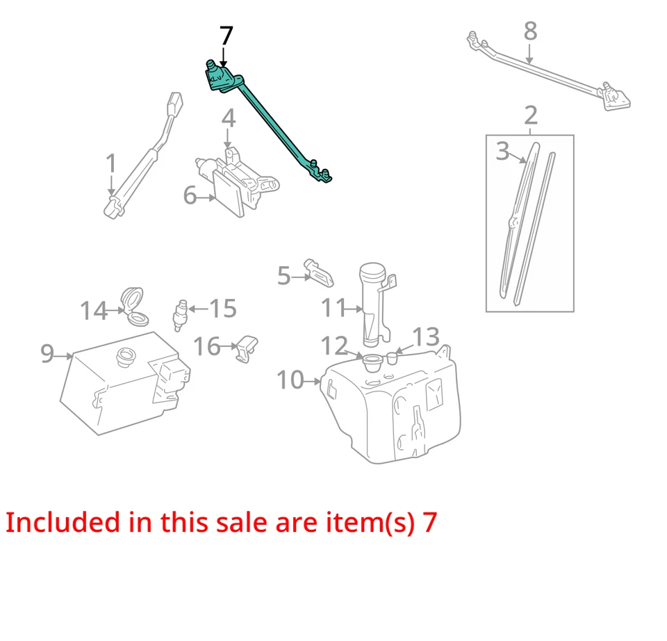 Transmisión limpiaparabrisas pasajero compatible con camioneta Chevrolet 3500 88-02 1662026 Foto 3 de 4