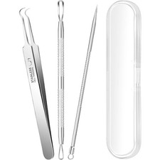 Professional 3PCS Stainless Steel Blackhead Remover Tool Acne Comedone Extractor