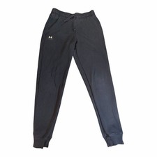 Youth Boys-Under Armour Black Jogger Sweatpants - Youth Large