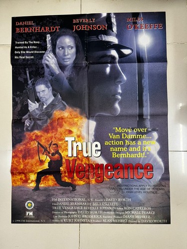 True Vengeance * Orig 97 Pakistani Poster * Daniel Bernhardt * Action