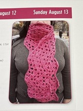 Wide Ripple Scarf Crochet Pattern Card Page