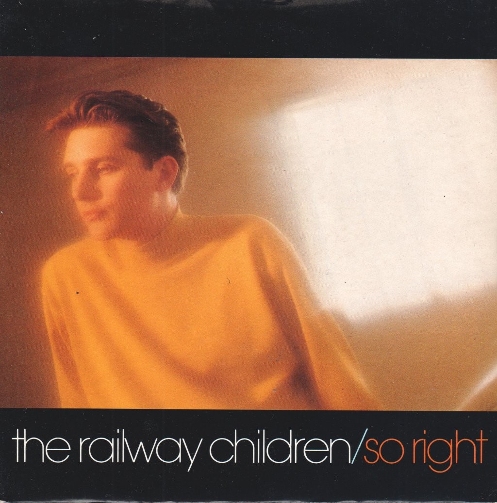 Railway Children So Right 7"" vinyl UK Virgin 1990 paper label design in pic