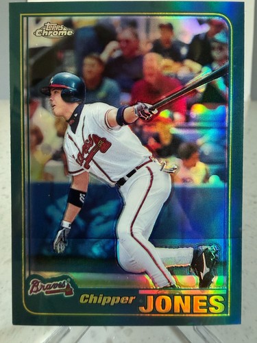 Chipper Jones [Retrofractor] #2 2001 Topps Chrome card