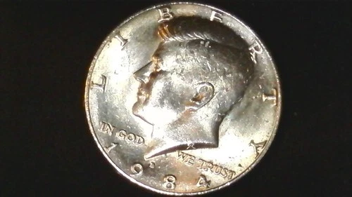 1984-D Kennedy Half Dollar — photo from the most recent tracked eBay sale