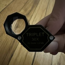 30x Magnification Jeweler Loupe Achromatic Triplet Lens 20.5mm Optical Glass ...
