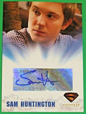 Superman Returns Sam Huntington As Jimmy Olsen Topps Autograph Card Auto 2006