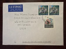 ŁOTWA PODRÓŻNY LIST MOTYWACYJNY DO USA 2002 ROK CZERWONY KRZYŻ PIELĘGNIARKI BEZPIECZEŃSTWO NA DRODZE