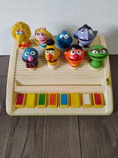 Vintage 1988 Lewco Sesame Street Singers Keyboard Piano For Parts