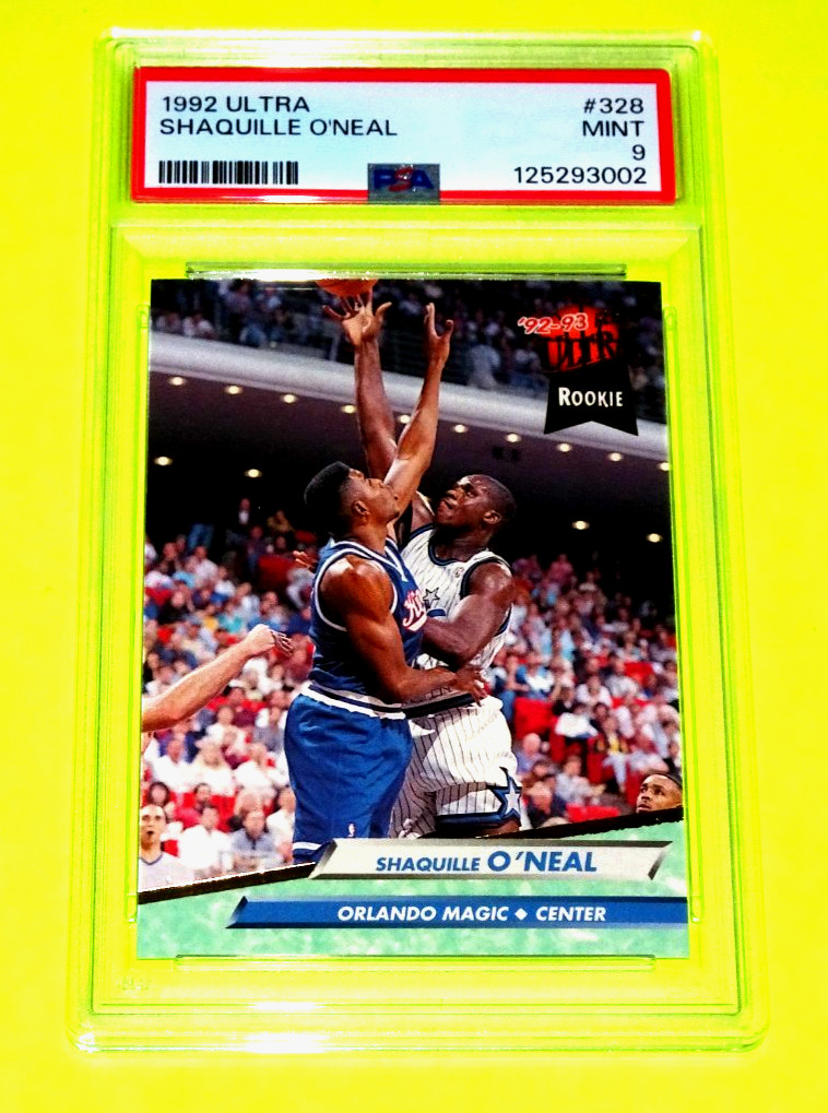 1992-93 Fleer ULTRA #328 SHAQUILLE O'NEAL  PSA 9 - several available Just Graded view 2