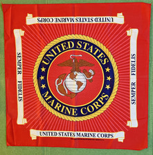 Vintage Hav A Hank Bandana United States Marine Corp New 21" x 21"