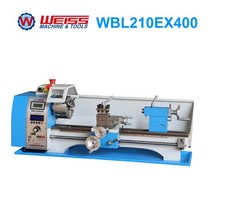 WEISS WBL210E 400mm Metal Lathe Semi Auto Thread 5" Chuck 1.1kW Brushless MT5 R8