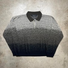 Vintage 90s Protege Collection Knit sweater polo gradient USA