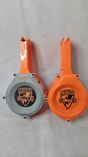 Nerf N-Strike Dart Blaster Gun 25 Round Ammo Drum Magazine Clip Lot Of 2