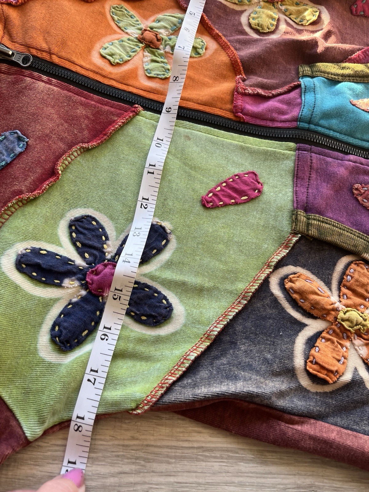 Women's Patchwork Hoodie KPC Flower Multicolored … - image 11