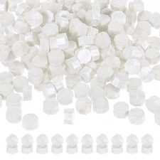 720 Pack Wax Seal Beads Sealing Wax Beads Octagon Stamp Beads White