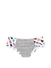 Victoria's Secret PINK No-Show Cheekster Panty Multi Font Print