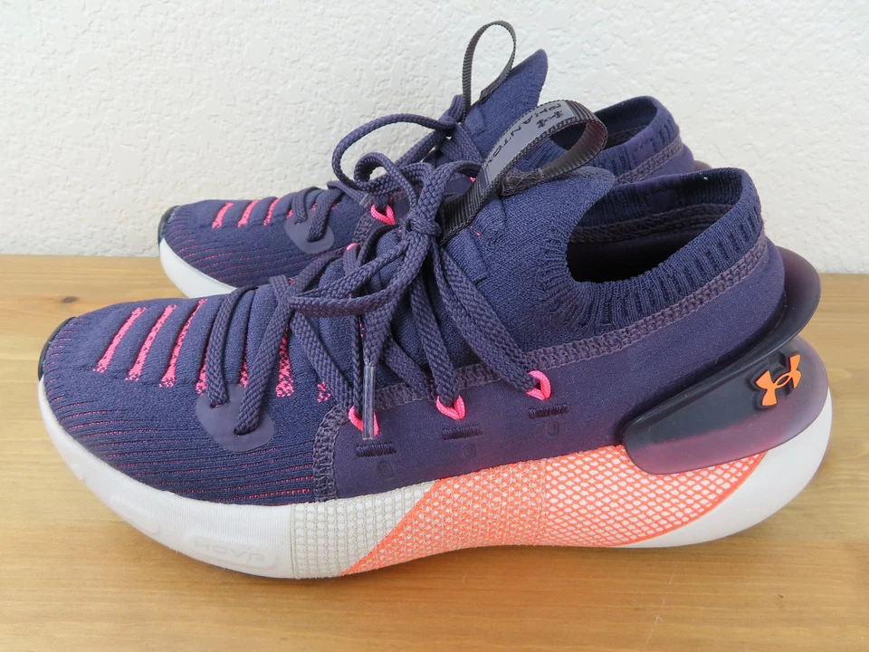 Under Armour HOVR Phantom 3 Shoes Womens Size 6 Purple Training Sneakers Gym - Image 3 of 4