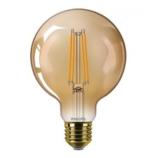 Image of Philips LED Filament G95 Globe 3.1W =25W E27 Gold Amber Extra Warm White 1800K