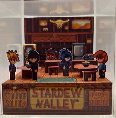 Stardew Valley: Stardrop Saloon! Handmade Papercraft Diorama 2.5D Fan Art