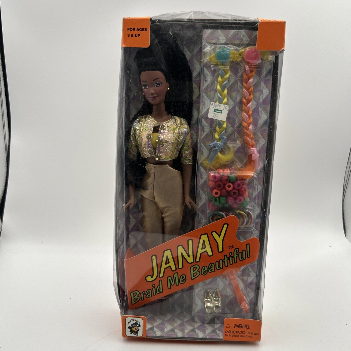 NIB BARBIE DOLL SIZE 1999 JANAY BRAID ME BEAUTIFUL INTEGRITY TOY