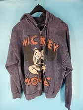 Disney Mickey Mouse Hoodie Sweatshirt Zip up Graphic Size XL