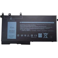 51Wh / 4200mAh 93FTF Laptop Battery for Dell Latitude Lithium ion  3-cell 11.4V